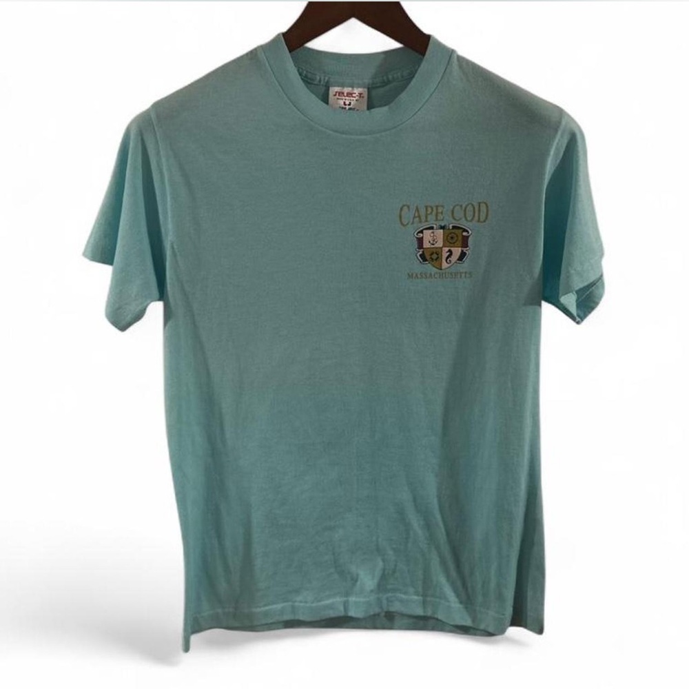 VTG Single-Stitch Men’s Light Blue Cape Cod T-Shirt Size Medium